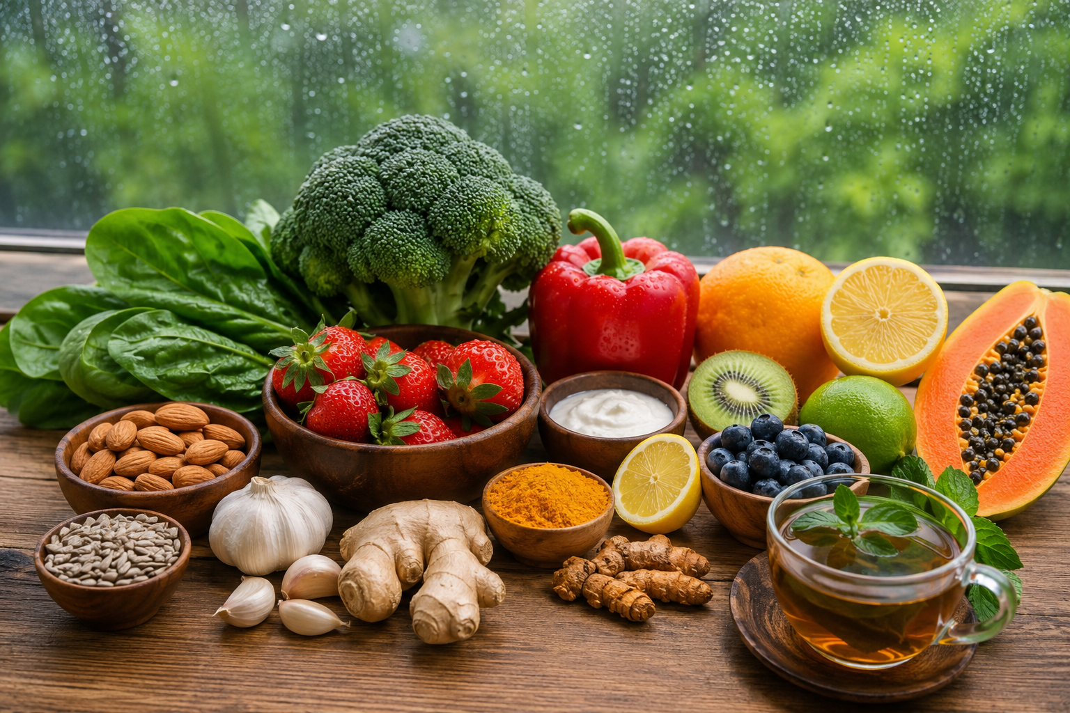 Top 10 Foods That Boost Immunity During  the Rainy Season: A Complete Guide for  Healthy Living 
