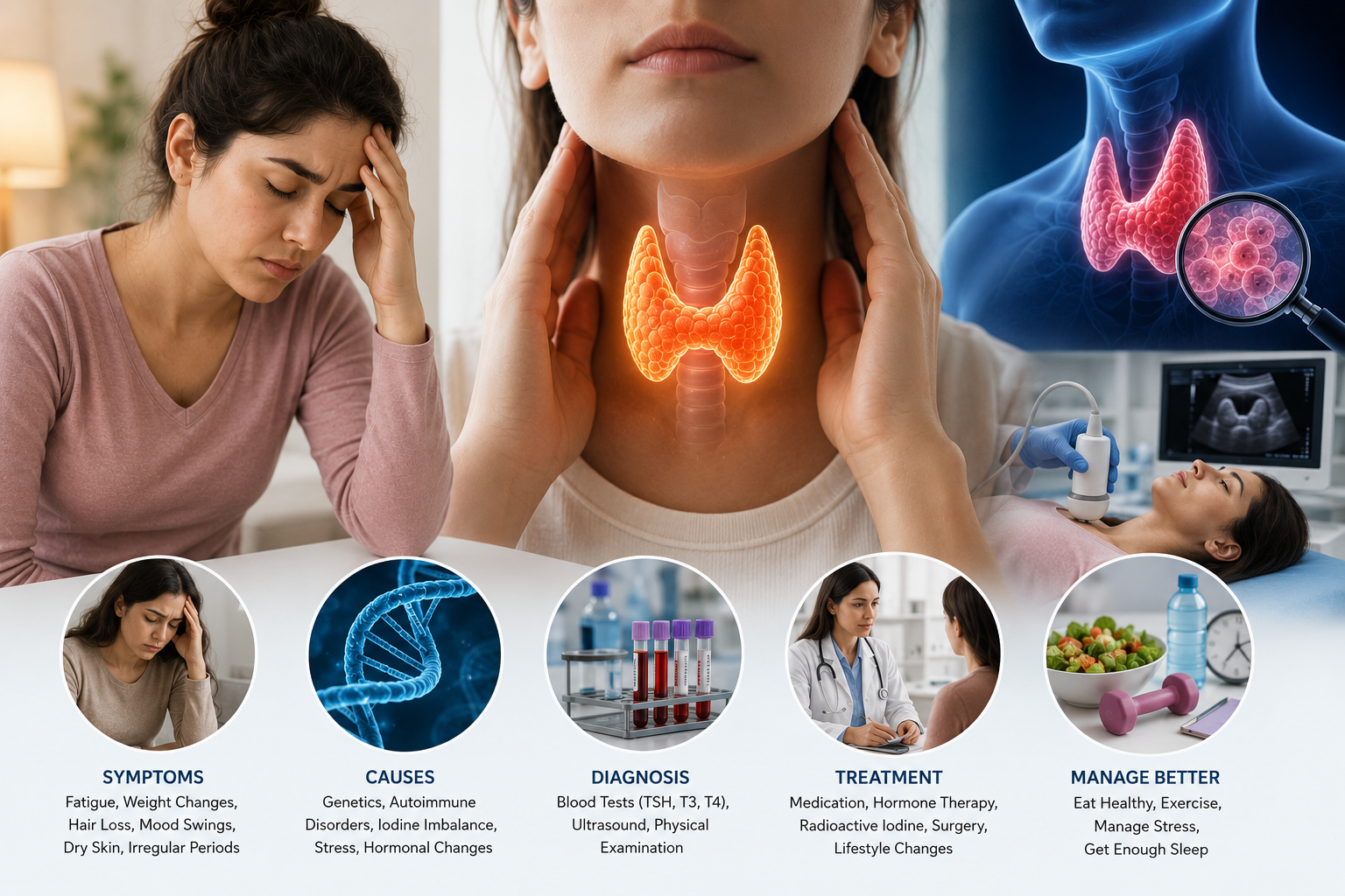 Thyroid Disorders: Early Symptoms, Causes, Diagnosis & Treatment – A Complete Guide for Better Health