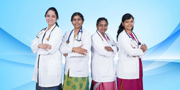 Doctors team collaborating